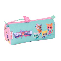 Necessaire SuperKitties Rosa Turchese 21 x 8 x 7 cm