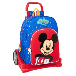 Trolley per la Scuola Mickey Mouse Clubhouse Good day Azzurro 33 x 42 x 14 cm
