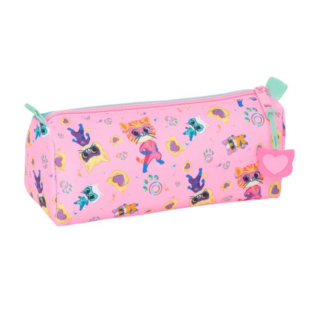 Necessaire SuperKitties Rosa Turchese 21 x 8 x 7 cm