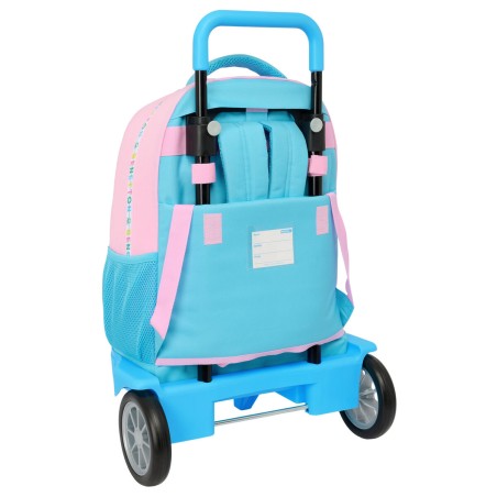 Trolley per la Scuola Benetton Unique Rosa Turchese 33 x 45 x 22 cm