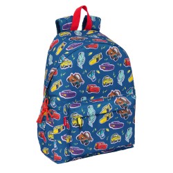 Zaino per Portatile Cars Racing Blu Marino 31 x 43 x 13 cm