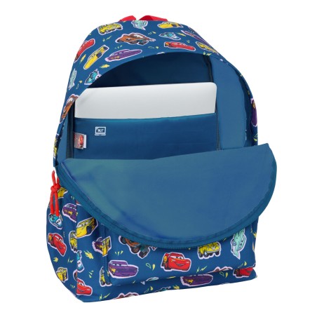 Zaino per Portatile Cars Racing Blu Marino 31 x 43 x 13 cm