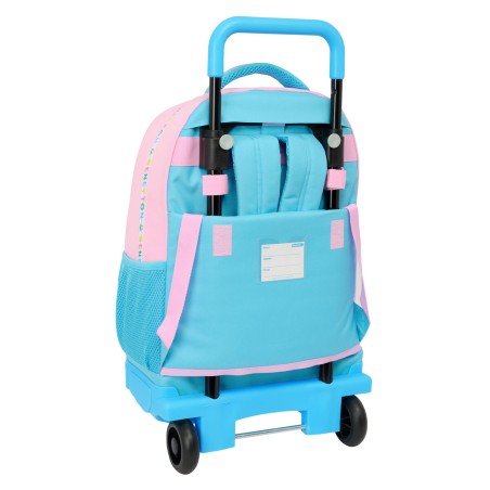 Trolley per la Scuola Benetton Unique Rosa Turchese 33 x 45 x 22 cm