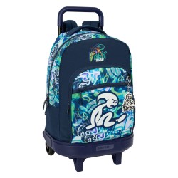 Trolley per la Scuola El Niño Kook Blu Marino 33 x 45 x 22 cm