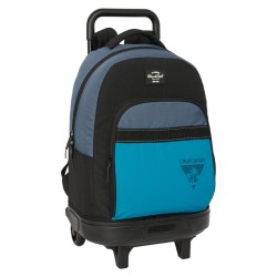 Trolley per la Scuola BlackFit8 California Azzurro Nero 33 x 45 x 22 cm