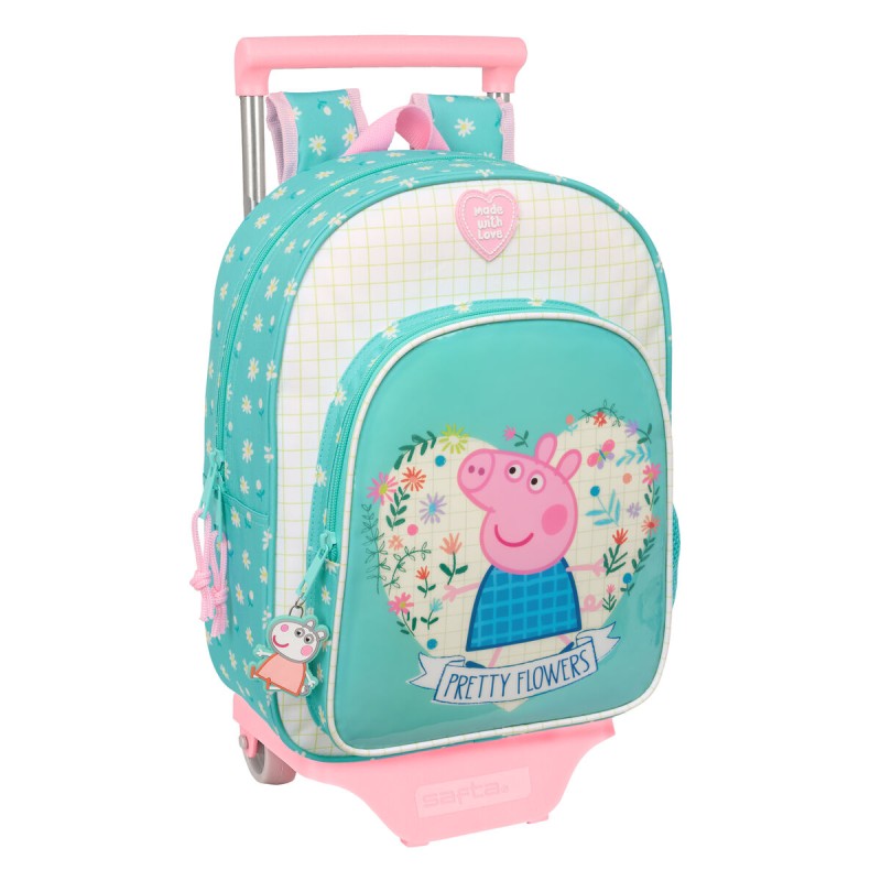 Trolley per la Scuola Peppa Pig Pretty flowers Giallo Menta 26 x 11 x 67 cm 26 x 34 x 11 cm Trolley per la Scuola Peppa Pig Pretty flowers Giallo Menta 26 x 11 x 67 cm 26 x 34 x 11 cm