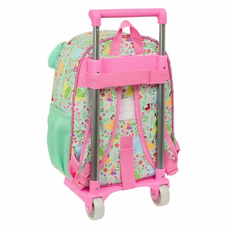 Trolley per la Scuola Disney Princess Bloom Verde Rosa 26 x 11 x 67 cm 26 x 34 x 11 cm