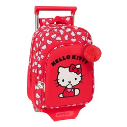 Trolley per la Scuola Hello Kitty Iconic Bianco Rosso 26 x 11 x 67 cm 26 x 34 x 11 cm