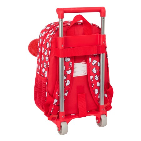 Trolley per la Scuola Hello Kitty Iconic Bianco Rosso 26 x 11 x 67 cm 26 x 34 x 11 cm