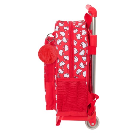 Trolley per la Scuola Hello Kitty Iconic Bianco Rosso 26 x 11 x 67 cm 26 x 34 x 11 cm