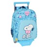 Trolley per la Scuola Snoopy Love Azzurro 26 x 11 x 67 cm 26 x 34 x 11 cm