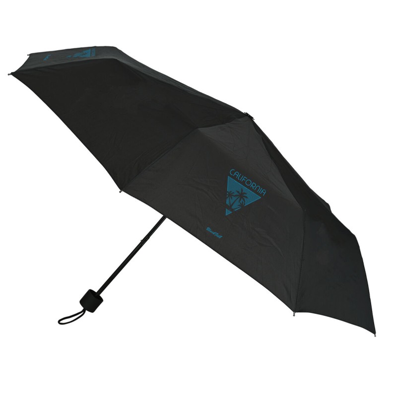 Ombrello Pieghevole BlackFit8 California Azzurro Nero Ø 98 cm Ombrello Pieghevole BlackFit8 California Azzurro Nero Ø 98 cm