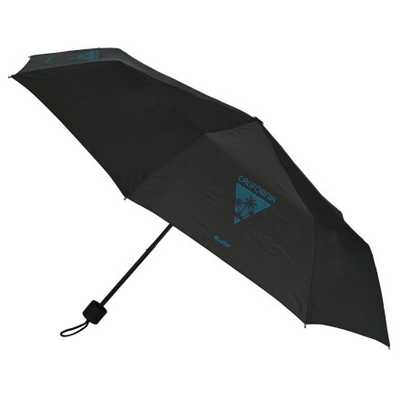 Ombrello Pieghevole BlackFit8 California Azzurro Nero Ø 98 cm