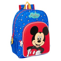 Zaino Scuola Mickey Mouse Clubhouse Good day Azzurro 33 x 42 x 14 cm