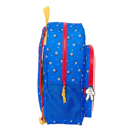 Zaino Scuola Mickey Mouse Clubhouse Good day Azzurro 33 x 42 x 14 cm