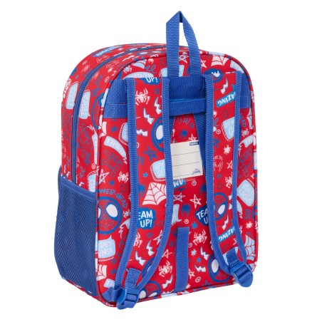 Zaino Scuola Spider-Man Rescue Azzurro Rosso 26 x 34 x 11 cm