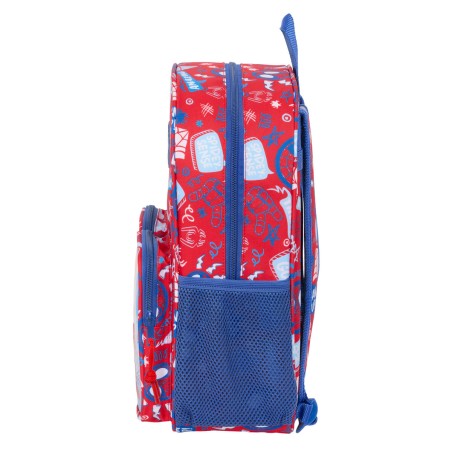 Zaino Scuola Spider-Man Rescue Azzurro Rosso 26 x 34 x 11 cm