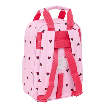 Zaino Scuola Minnie Mouse Naive Rosa 20 x 28 x 8 cm