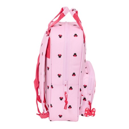 Zaino Scuola Minnie Mouse Naive Rosa 20 x 28 x 8 cm