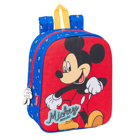 Zaino Scuola Mickey Mouse Clubhouse Good day Azzurro 22 x 27 x 10 cm