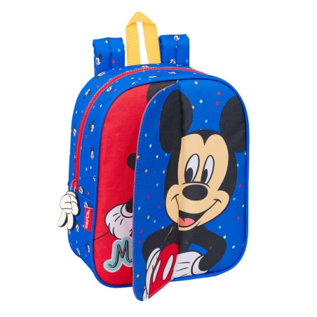 Zaino Scuola Mickey Mouse Clubhouse Good day Azzurro 22 x 27 x 10 cm