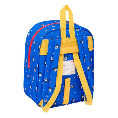 Zaino Scuola Mickey Mouse Clubhouse Good day Azzurro 22 x 27 x 10 cm