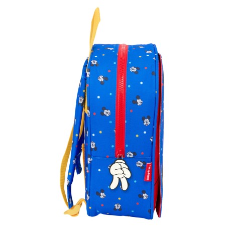 Zaino Scuola Mickey Mouse Clubhouse Good day Azzurro 22 x 27 x 10 cm