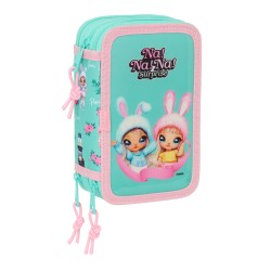 Plumier Triplo Na!Na!Na! Surprise Bunny Rosa Turchese 12,5 x 19,5 x 5,5 cm 37 Pezzi