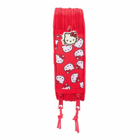 Plumier Triplo Hello Kitty Iconic Bianco Rosso 12,5 x 19,5 x 5,5 cm 37 Pezzi