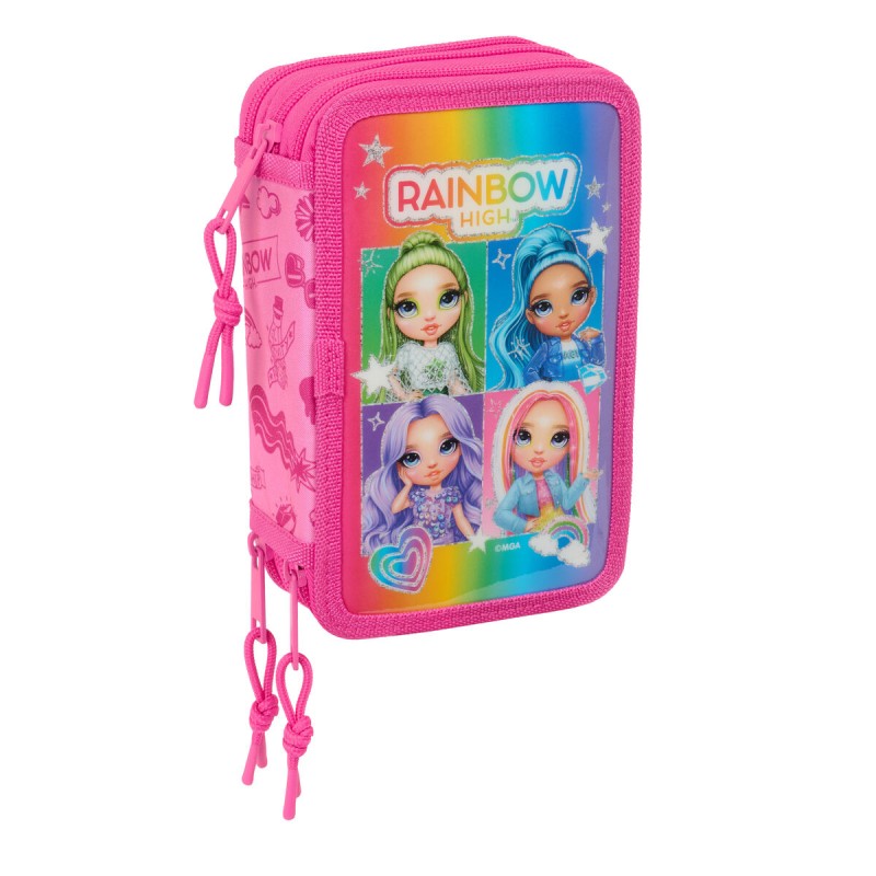 Plumier Triplo Rainbow High Shine Multicolore 12,5 x 19,5 x 5,5 cm 37 Pezzi Plumier Triplo Rainbow High Shine Multicolore 12,5 x 19,5 x 5,5 cm 37 Pezzi