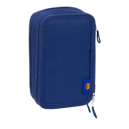 Plumier Triplo F.C. Barcelona Blu Marino 12,5 x 19,5 x 5,5 cm 37 Pezzi