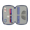 Plumier Triplo F.C. Barcelona Blu Marino 12,5 x 19,5 x 5,5 cm 37 Pezzi