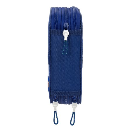 Plumier Triplo F.C. Barcelona Blu Marino 12,5 x 19,5 x 5,5 cm 37 Pezzi