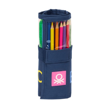 Necessaire Benetton Damero Blu Marino 7 x 20 x 7 cm 27 Pezzi