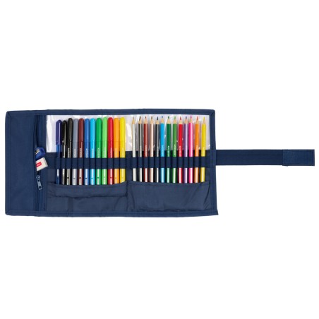 Necessaire Benetton Damero Blu Marino 7 x 20 x 7 cm 27 Pezzi