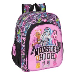 Zaino Scuola Monster High Drama Multicolore 32 x 38 x 12 cm
