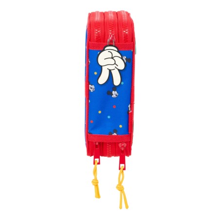 Plumier Triplo Mickey Mouse Clubhouse Good day Azzurro 12,5 x 19,5 x 5,5 cm 37 Pezzi