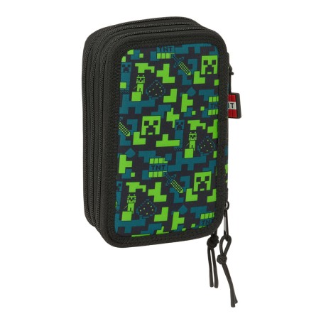 Plumier Triplo Minecraft Tnt Multicolore 12,5 x 19,5 x 5,5 cm 37 Pezzi