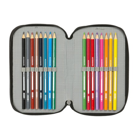 Plumier Triplo Minecraft Tnt Multicolore 12,5 x 19,5 x 5,5 cm 37 Pezzi