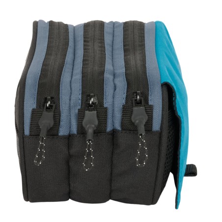 Necessaire BlackFit8 California Azzurro Nero 21,5 x 10 x 8 cm