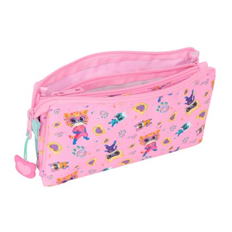 Necessaire SuperKitties Rosa Turchese 22 x 12 x 3 cm