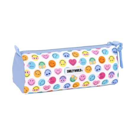 Necessaire Smiley Joyful Multicolore Azzurro Chiaro 21 x 8 x 7 cm