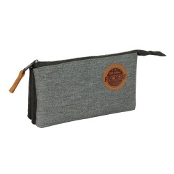 Necessaire BlackFit8 Old school Nero Grigio 22 x 12 x 3 cm
