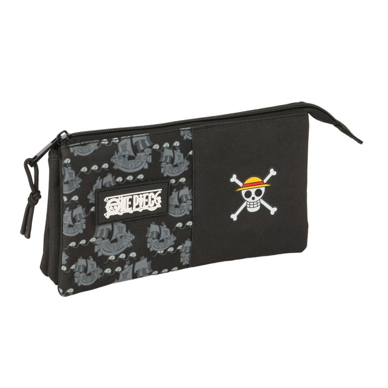 Necessaire One Piece Pirates Nero 22 x 12 x 3 cm Necessaire One Piece Pirates Nero 22 x 12 x 3 cm