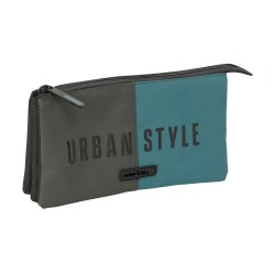 Necessaire Safta Urban style Azzurro Grigio 22 x 12 x 3 cm