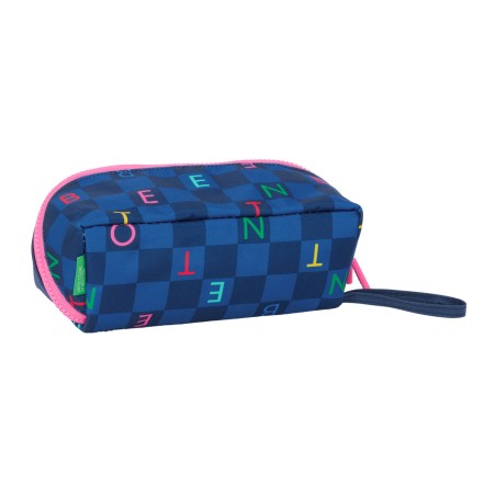 Necessaire Benetton Damero Blu Marino 20 x 8 x 8 cm