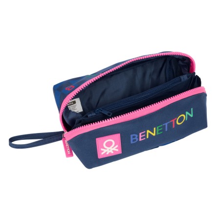 Necessaire Benetton Damero Blu Marino 20 x 8 x 8 cm