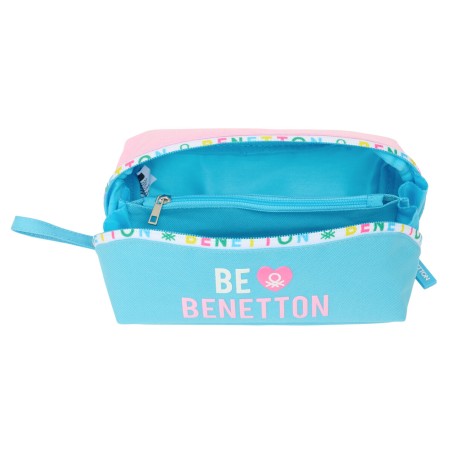 Necessaire Benetton Unique Rosa Turchese 20 x 8 x 8 cm