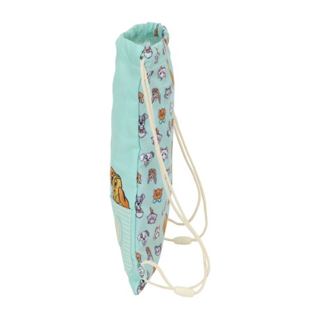 Zainetto con Cordini Azzurro 26 x 34 x 1 cm