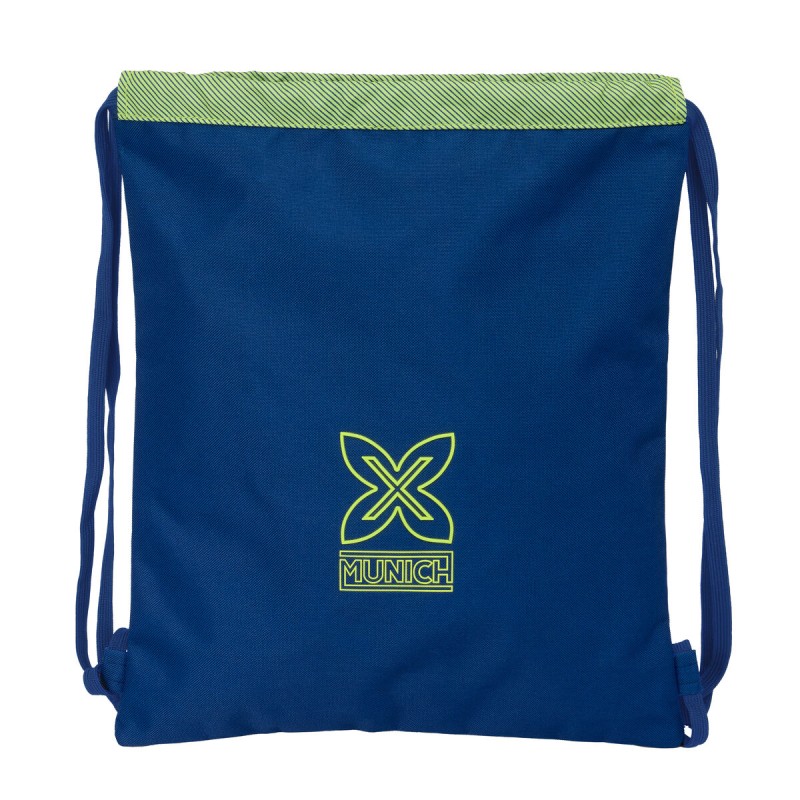 Zainetto con Cordini Munich North Blu Marino 35 x 40 x 1 cm Zainetto con Cordini Munich North Blu Marino 35 x 40 x 1 cm